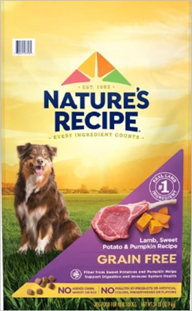 Nature’s recipe grain free dog food