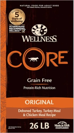 Wellness Core Grain Free dog food for adults